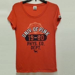 Pink Victoria's Secret Tshirt Orange Size L